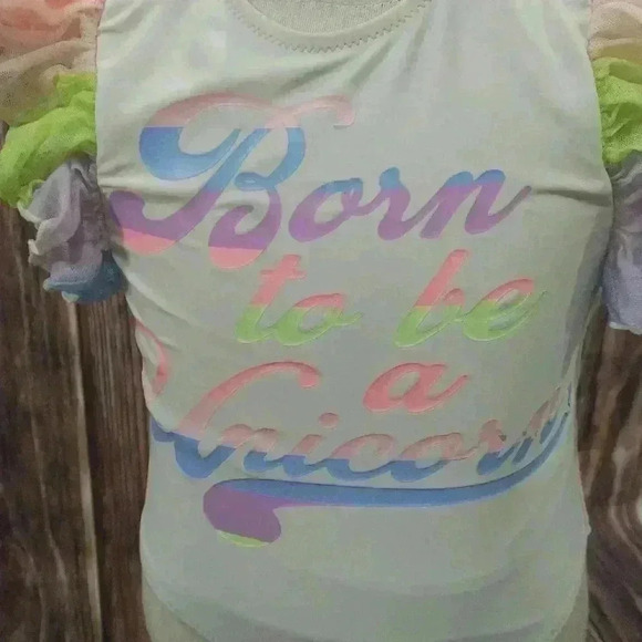 Unicorn One Piece Ruffle Swimsuit - Picture 6 of 6